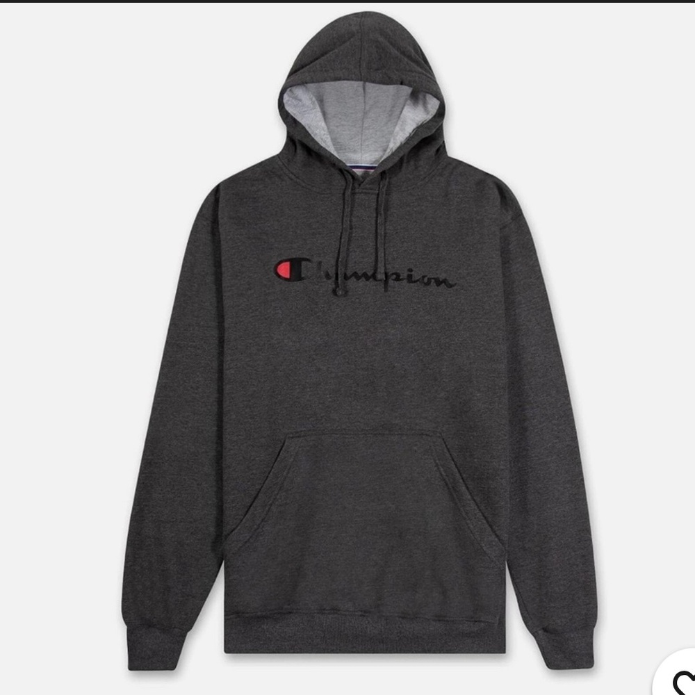 Champion Men’s Gray Graphic Sweatshirt‎ Hoodie  large